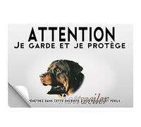 Stick Attention au chien rottweiler
