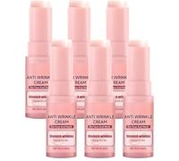 Stick Baume Anti-Rides Multi-Soins, Stick Raffermissant Hydratant et Lifting pour Visage et Cou, Crème au Rétinol, Baume Hydratant Anti-Âge, Lisse les Ridules et Nourrit la Peau (6pcs)