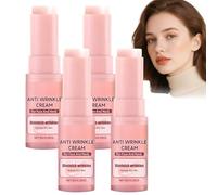 Stick Baume Anti-Rides Multi-Soins, Stick Raffermissant Hydratant et Lifting pour Visage et Cou, Crème au Rétinol, Baume Hydratant Anti-Âge, Lisse les Ridules et Nourrit la Peau (4 pièces)