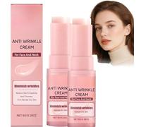 Stick Baume Anti-Rides Multi-Soins, Stick Raffermissant Hydratant et Lifting pour Visage et Cou, Crème au Rétinol, Baume Hydratant Anti-Âge, Lisse les Ridules et Nourrit la Peau (2 pièces)