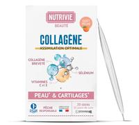 Stick Collagène Marin Nomade - Enrichi en Sélénium & Vitamine C et E - Collagène breveté Naticol Hydrolysé Type 1 - Peau & Cartilages - Assimilation optimale - Fabriqué en France - Nutrivie