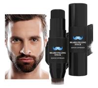 Stick Combleur Barbe 7 g Teinte Imperméable Longue Tenue Modelage Colorant | Crème combleuse pour Moustache et Brosse 2 en 1 Complément de pour les poils de l'homme