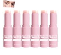 Stick contour des yeux au rétinol anti-rides, stick revitalisant, hydrate et atténue les ridules, baume illuminateur, baume volumateur au calcium, formule douce pour les peaux sensibles (6pcs)