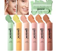Stick Contour Maquillage | 6 Nuances Couverture Intégrale Anti-Cernes,Neutralisant Visage pour Types de Peau Finis Naturel Camoufle Imperfections