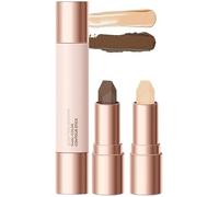 Stick Contour Mat 2-en-1 à double embout, contouring waterproof longue tenue, facile à estomper, glisse en douceur, crée un effet 3D et illumine le teint.