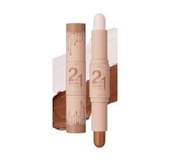 Stick Contouring Double Embout, Stick Contouring Crémeux 2 En 1, Stylo Enlumineur, Modulable, Longue Tenue Et Résistant Aux Bavures (01)