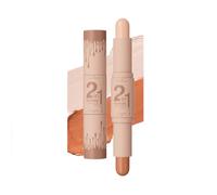 Stick Contouring Double Embout, Stick Contouring Crémeux 2 En 1, Stylo Enlumineur, Modulable, Longue Tenue Et Résistant Aux Bavures (02)