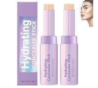 Stick correcteur contouring 2 en 1, correcteur hydratant et léger, fond de teint waterproof longue tenue à couvrance totale, hydratant et illuminateur, convient à toutes les carnations (white*2)