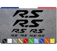 Stick Créa - 8 Stickers autocollants compatible pour Renault RS Sport Clio Megane RS Twingo (Jaune)