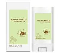 Stick crème solaire pour le visage, bâton de protection solaire, mat non gras, miroir d'humidité pour protection SPF 50+, soin apaisant de la peau du visage 20 g pour le visage et le corps