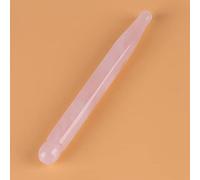 Stick de de Massage en Quartz Rose, Pierre Lisse Unique pour le Visage et Massage D'acupoint, Facile à Transporter pour le Spa avec un Bâton de Cristal