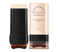 Stick De De Teint - Stick Visage Naturel Avec Pinceau, Révolution Du Maquillage Hydratant, Couverture Des Contours | Correcteur Léger Pour Noël De Thanksgiving, Rencontres, Shopping, Événements D