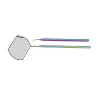 Stick de Lifting coloré en Acier Inoxydable Réutilisable avec Miroir Détachable pour Extension des Cils et Kit Séparateur Cils