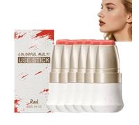 Stick de maquillage multi-usage - rouge, rouge à lèvres, ombre à yeux et éclairage pour toutes les peaux, monochromatique Multi Stick Blush pour les joues, Contours Sticks maquillage (6)
