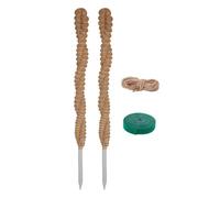 Stick de mousse pliable - Pôle de support de coco de 25 pouces naturels, conception de tige d'escalade respirante, structure de retenue de l'humidité avec enveloppe de corde de jute | Support de plant