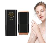 Stick de teint couverture complète - double tête 15 g, correcteur hydratant pour le visage | Maquillage crème lisse femme, correction base impeccable, tenue beauté quotidienne, finition