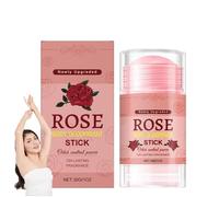 Stick désodorisant naturel pour le corps - Parfum de rose, enrichi de glycérine végétale et de vitamine E, contrôle portable des odeurs pour les aisselles, les mains (1pcs)