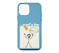 Stick Figure Under A Tack Funny Stick Man Cadeau de Bureau Coque pour iPhone 12 Mini