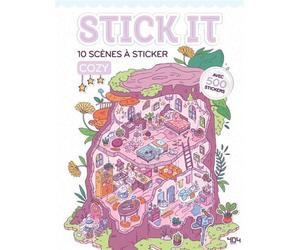 Stick It - 10 scènes à sticker cozy - Elisa Tammaro - 404 Editions - broché - Document jeunesse