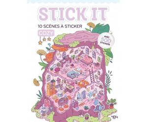 Stick It - 10 scènes cute et cosy à créer - Activité loisirs créatifs - Loisirs créa - Scènes à sticker - Art Thérapie - Cute and cosy - Mini cosy - Activité stickers
