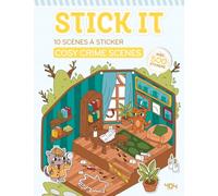 Stick It - 10 scènes de scènes Cosy Crimes à créer - Activité loisirs créatifs - Loisirs créa Cosy Mystery - Scènes à sticker - Art Thérapie - Cute and cosy
