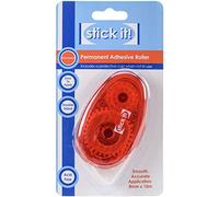 Stick It! Rouleau Adhésif Permanent sans Acide et sur Deux Faces, Transparent