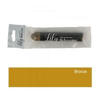 Stick Lily Bronze - Peinture À L'huile - 10x1,7 Cm