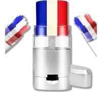 Stick Maquillage Bleu Blanc Rouge | Drapeau Francais Tricolore | Face & Body Paint Supporter | Équipe de France Foot Rugby JO | Stick Fan Zone | Accessoire Supporter France | ALLEZ LES BLEUS ⚪