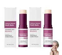 Stick Multi-baume Volumisant Au Calcium, Hydratant Anti-rides, Nourrissant Pour Rebond Cutané, Multi-usage Visage, Yeux Et Cou (2 PCS)