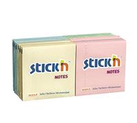 Stick N 76 x 76 mm-notes Pastel Couleurs assorties (Lot de 12)