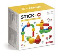 Stick-O Jeu de Construction magnétique pour Enfants à partir de 1,5 Ans, Jouets de Construction créatifs, Jouets éducatifs avec aimants, pour Filles et garçons, Jouets Montessori, 10 pièces,