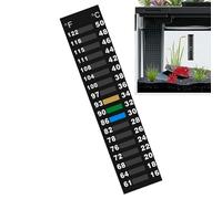 Stick On Temperature Strip - LCD Environmental Tracking Sensor Sticker | Accurate Temperature Strip - For Aquarium Refrigerator Freezer - Brewing Indoor Outdoor Home Kitchen