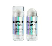 Stick Pailleté Coulissant Illuminateur Visage, Lumineux Corps Entier (01#) | Scintillant Hydratant, Luminisant Corps Longue Tenue, Applicateur Coulissant Pratique, Éclat Multi-Zones: Lèvres, Clavicules