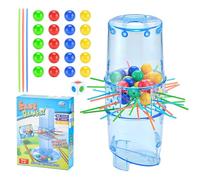 Stick Pull Game - Game de Conseil de Famille interactif avec des Perles colorées et des bâtons en Bois | Jouet éducatif Amusant pour Les pour développer compétences en Communication, Une a