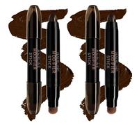 Stick Retouche Racines Instantané, 2 Pièces Sticker Retouche Racines Waterproof, Poudres R-acine Naturelles Stick pour Femmes Hommes, Bâtonnets Correcteurs R-acine Longue Tenue, pour Tou Types Cheveux