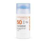 Stick solaire bleu très haute protection visage SPF50