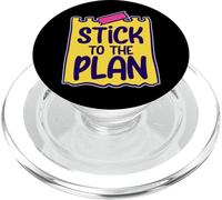 Stick to The Plan Stay Focused Success Strategy - PopSockets PopGrip pour MagSafe