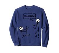 Stick Yourself Together Man Figurine Stickman imprimée Sweatshirt