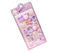 Sticker 3D - 4,13 pouces Animal Patte Print Strong Adhesive Decal | Cartoon Mignon Tiny Stickers, for Kids Girls Boys Laptop Water Bottle Scrapbook Notebook Journal Classroom Rewards