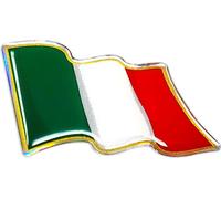 Sticker 3D Drapeau Italie dans le vent HQ
