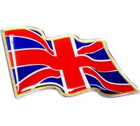 Sticker 3D Drapeau Royaume-Uni dans le vent HQ