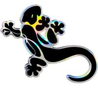 Sticker 3D Gecko Noir HQ