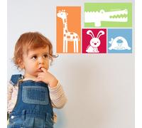 Sticker 4 cubes avec des animaux, série 3