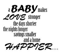 Sticker A baby makes love stronger