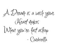 Sticker A dream is a wish your…- Cinderella