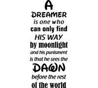Sticker A dreamer is one who can only find his way