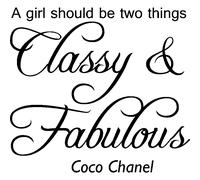 Sticker A girl should be two things - Coco Chanel