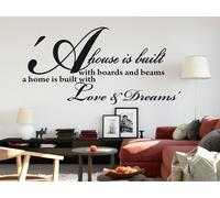 Sticker A House il built... - Nombreuses tailles et couleurs disponibles