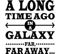 Sticker A long time ago in a galaxy far, far away