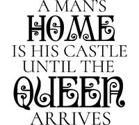 Sticker A man's house is his castle